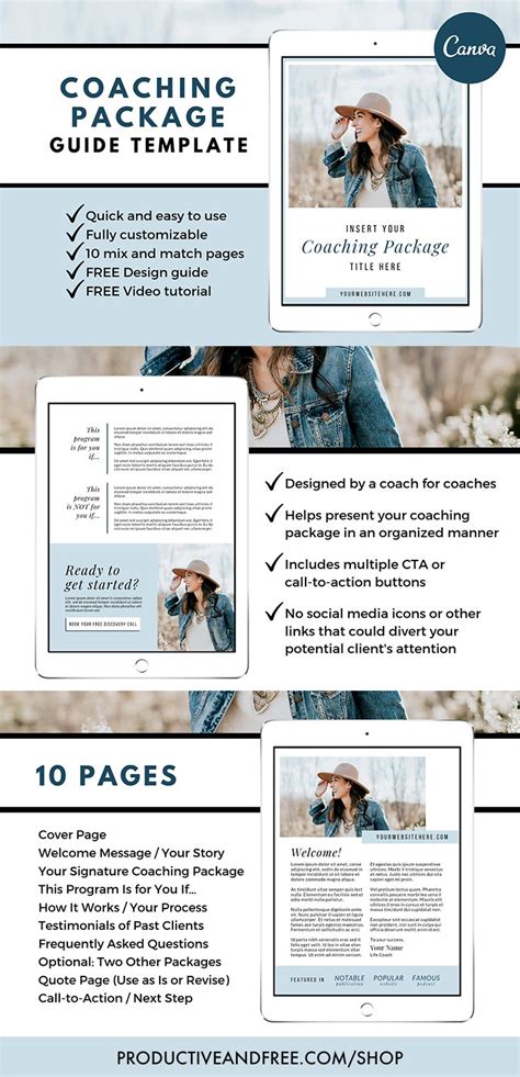 free coaching package template.